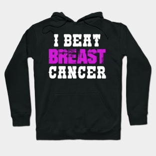 I Beat Breast Cancer Hoodie